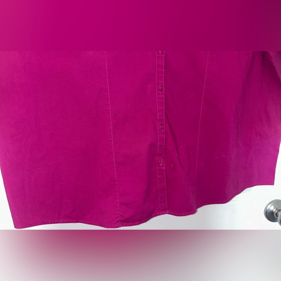 Women’s Harley Davidson Short Sleeve Fuscia Button Up Shirt Size 2W - Picture 3 of 10